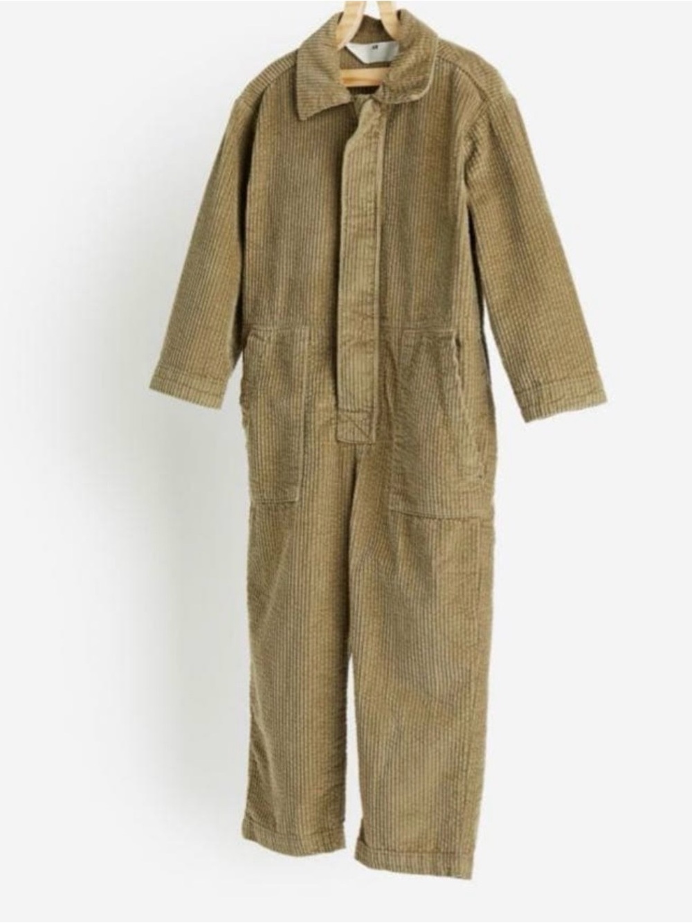 ‼️SALE‼️ H&M Green Corduroy Kids zip One-Piece